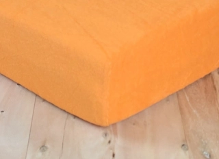 FROTÉ prestieradlo EXCLUSIVE, 90x200cm, POMARANČOVÁ