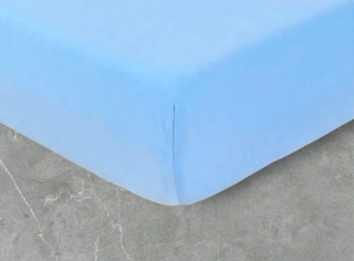 JERSEY prestieradlo LUXURY, 90x200cm, MODRÁ