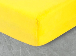 JERSEY prestieradlo LUXURY, 160x200cm, ŽLTÁ