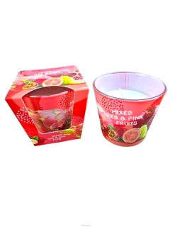 Sviečka v skle, RED PINK